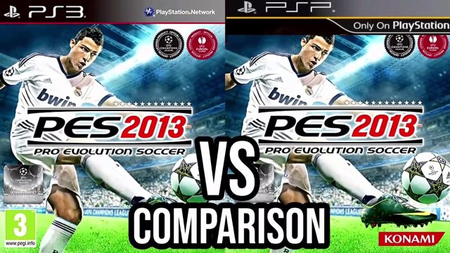 PES 2013 PS3 Vs PSP