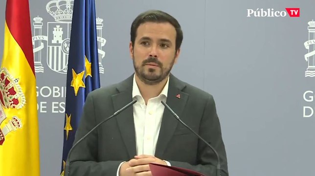 Alberto Garzón, sobre la subida de la luz: Nuestro Gobierno está preocupado. Es un mercado injusto, un despropósito