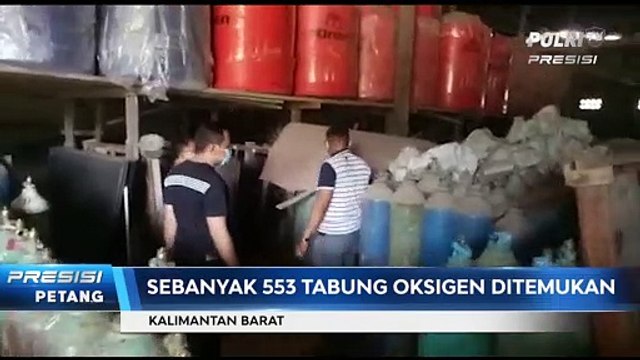 Satgas Oksigen Polda Kalbar Grebek Gudang Penimbun Oksigen