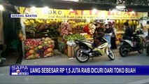 Terekam CCTV, Seorang Wanita Merangkak di Lantai Toko Buah dan Bawa Kabur Uang Rp 1,5 Juta