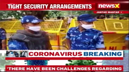 Tight Security Arrangements At Jantar Mantar Amid Farmers Protest NewsX Ground Report NewsX