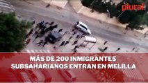 Más de 200 inmigrantes subsaharianos entran en Melilla