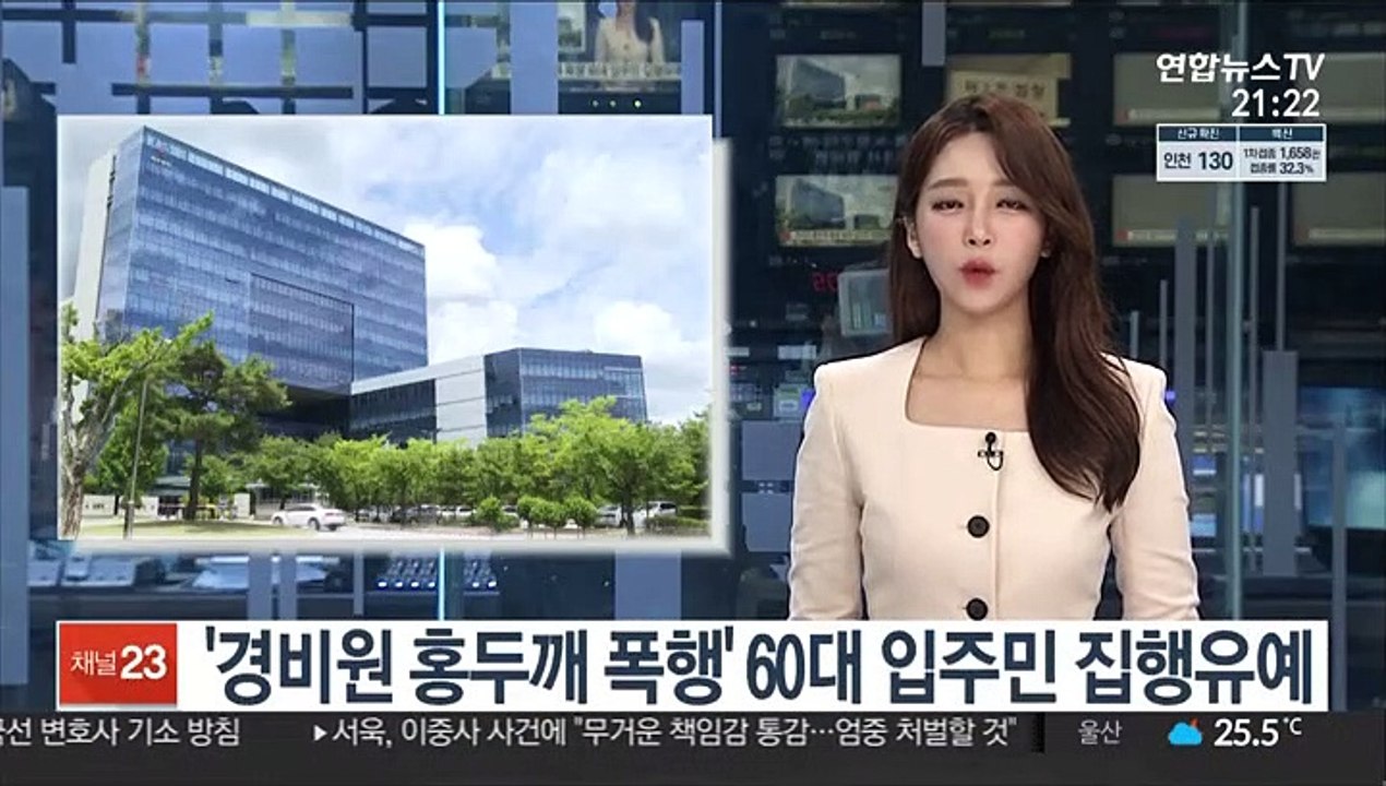'경비원 홍두깨 폭행' 60대 입주민 집행유예