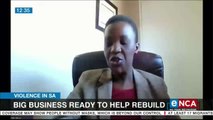 Big businesses ready to help rebuild after looting