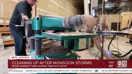 Cleaning up after monsoon storms