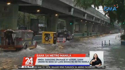 Saradong drainage at estero, sanhi umano ng baha sa ilang bahagi ng Metro Manila | 24 Oras