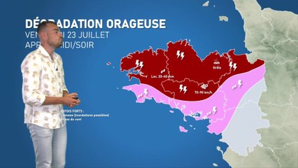 Intempéries prévues pour le vendredi 23 et samedi 24 juillet 2021