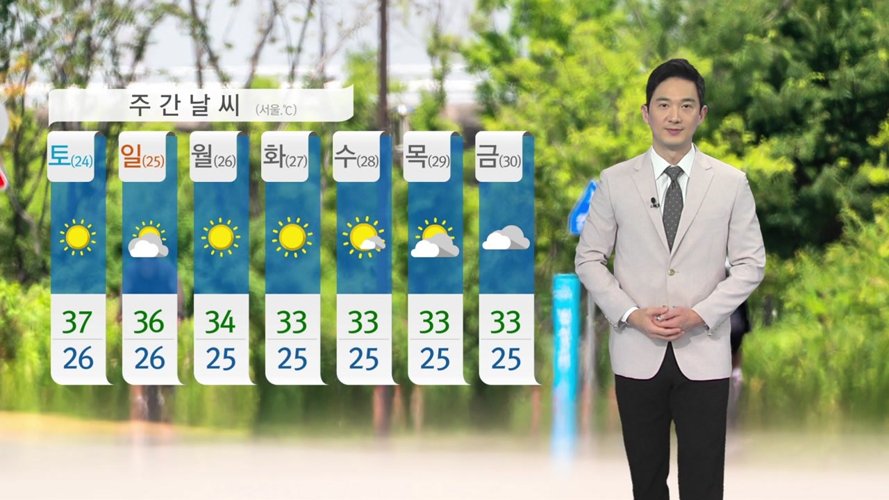 [날씨] 밤사이 열대야...'역대급 더위' 주말까지 계속 / YTN