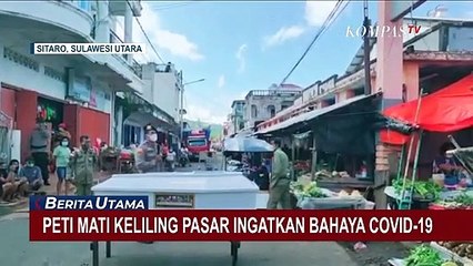 Cara Unik Mengedukasi Warga dengan Bawa Peti Mati Keliling Pasar