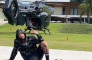 Neymar agita a internet ao mostrar helicóptero de R$ 50 mi com suas iniciais