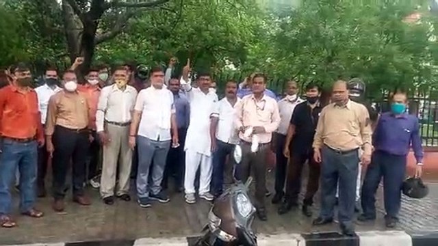 मंत्रालयिक कार्मिकों ने किया आधे दिन का कार्य बहिष्कार