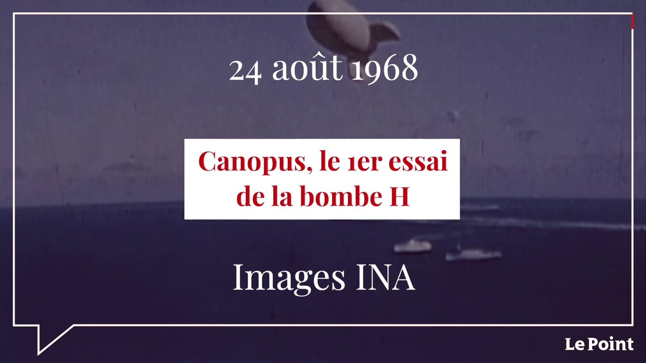 Août 1968 : le 1er essai de la bombe H sur l’atoll de Fangataufa