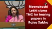 Meenakshi Lekhi slams TMC for tearing minister's papers in Rajya Sabha