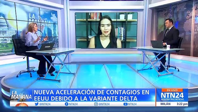 Nueva aceleración de contagios en EEUU debido a la variante Delta