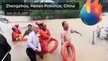 قتلى و جرحى وإجلاء عشرات الآلاف بسبب الفيضانات في الصين