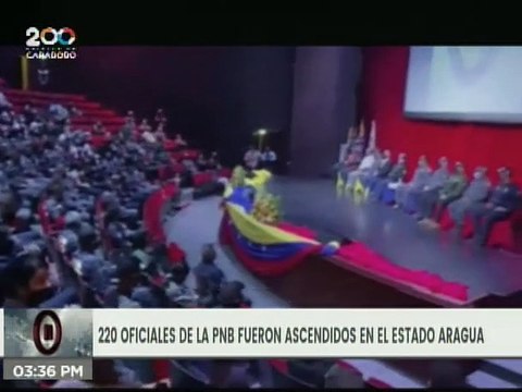 Más de 200 oficiales de la Policía Nacional Bolivariana reciben ascenso en el Edo. Aragua