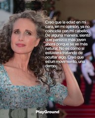 Andie MacDowell reivindica la belleza de las canas