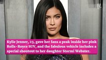 Kylie Jenner’s $330K Custom Rolls-Royce SUV Is Adorably Stamped With ‘Stormi’s Mom’ Inside