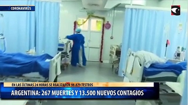 Argentina: 267 muertes y 13.500 nuevos contagios 22-07-2021