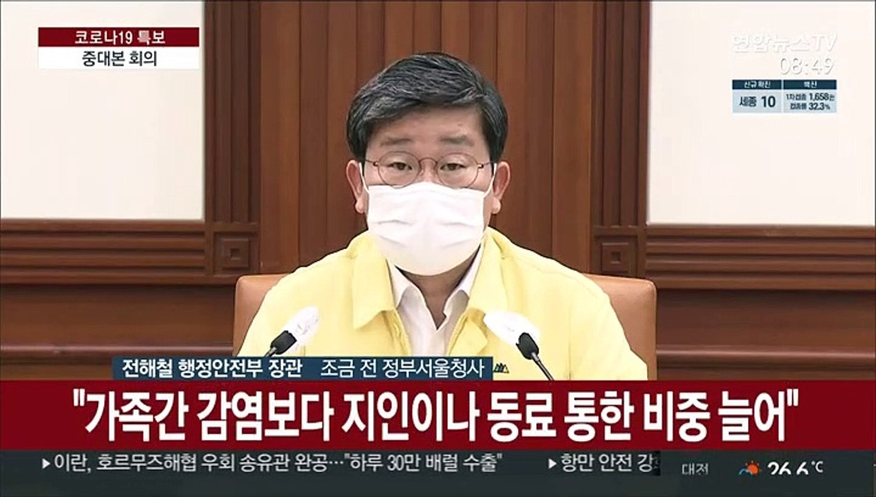 [현장연결] 중대본 "수도권 거리두기 4단계·오후 6시 이후 3인모임 금지 2주 연장"