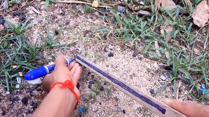 Creative & DIY Making  How To Make a slingshot sniper toy using steel bullets