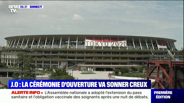 La cérémonie d'ouverture des JO de Tokyo ce vendredi avec seulement 950 spectateurs