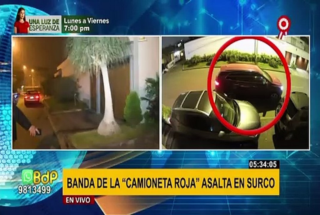 Delincuentes armados roban camioneta en Surco