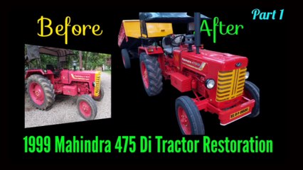 Amazing Restoration 21 Years Old Tractor PART 1 | Mahind ra 475 Di | Agricultur Farming Machine | Painting, Wiring, Mechanical Works | Zubair Menothil