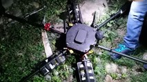 Drone shot shown by J&K Police in Akhnoor, IED recovered