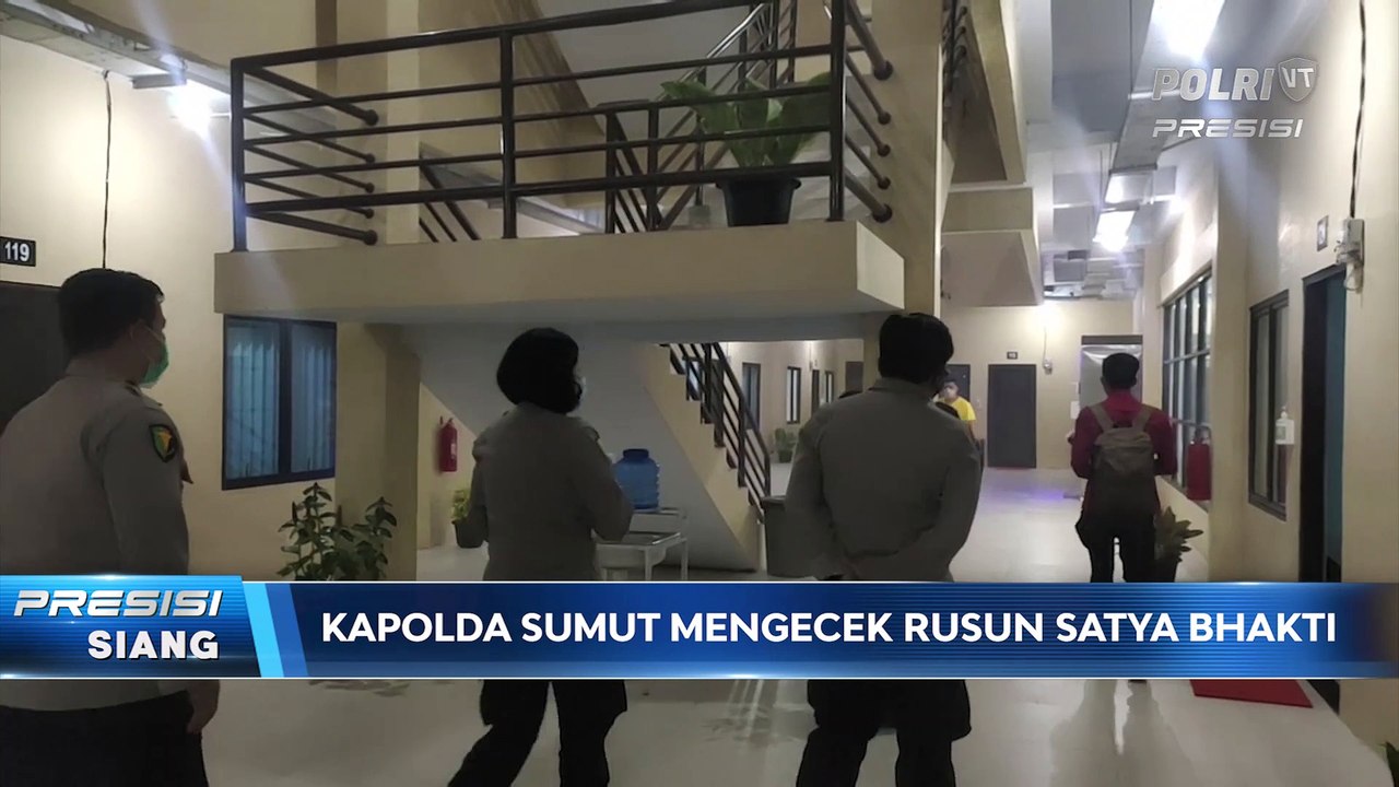 Kapolda Sumut Cek Rusun Satya Bhakti Untuk Isoman Anggota