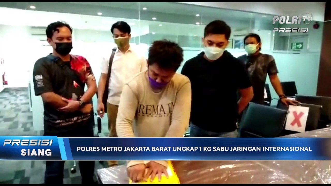 Polres Metro Jakarta Barat Ungkap 1Kg Sabu Jaringan Internasional