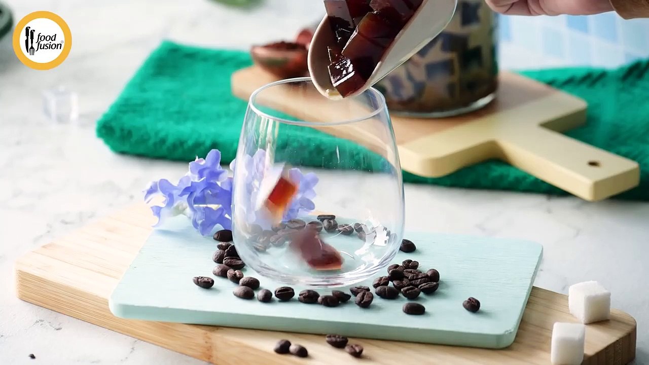 Cold Coffee Loaded with Coffee Jelly Recipe By Food Fusion