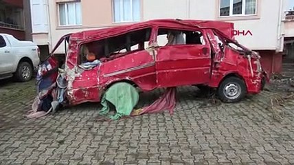 Artvin'de selin yarattığı yıkımın görüntüleri