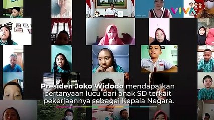 Ditanya Anak SD Apa Pekerjaan Presiden, Jokowi Tertawa