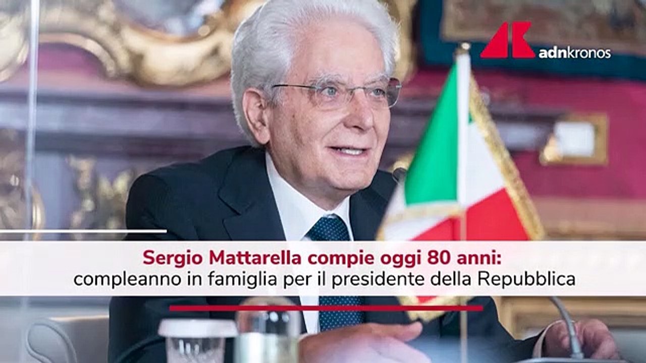 Mattarella compie 80 anni