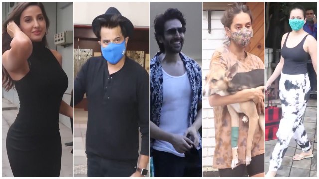 Kartik Aaryan, Nora Fatehi, Anil Kapoor, Shibani Dandekar & Walushcha D’souza Snapped In The City