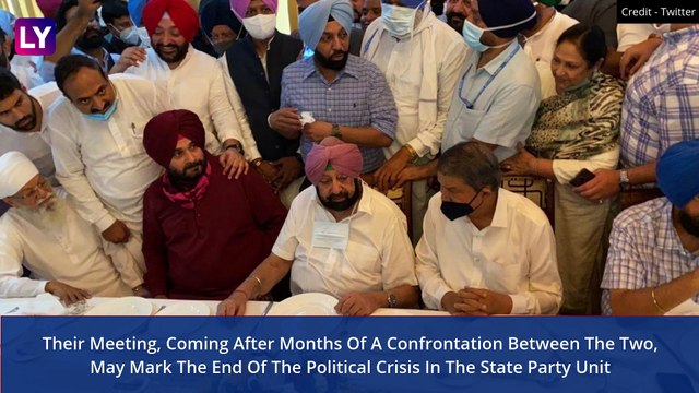 Punjab: Captain Amarinder Singh & Navjot Sidhu Meet Over Tea, Hit Reset Button As Latter Assumes Charge