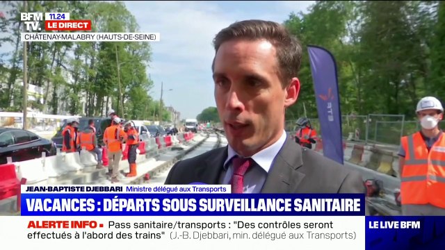 Pass sanitaire: Jean-Baptiste Djebbari annonce des contrôles à l'abord des trains et des contrôles aléatoires dans les trains