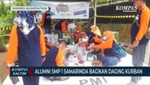 Alumni SMP 1 Samarinda Bagikan Daging Kurban