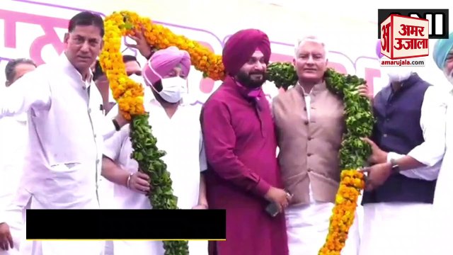 लंबे विवाद के बाद Navjot Singh Sidhu की ताजपोशी, मंच से Captain Amarinder ने दी सीख