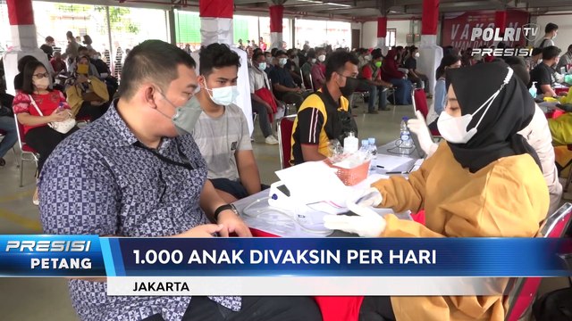 Vaksinasi Anak di Gerai Vaksinasi Presisi Polda Metro Jaya