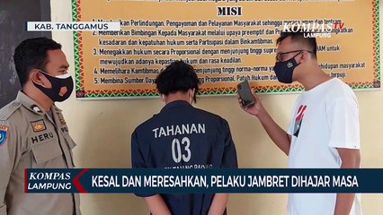 Lantaran Kesal Dan Meresahkan, Warga Hajar Pelaku Jambret Telphone Genggam