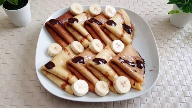 كريب نوتيلا بحشوة النوتيلا والعسل سهل وسريع