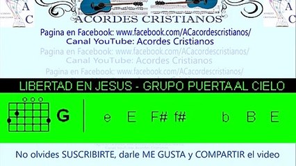 Libertad en Jesús - Grupo puerta al cielo Acordes Guitarra