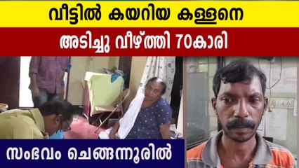 Chengannur Theft Attempt Foiled: Elderly Woman Resists with Electric Bat ⚡