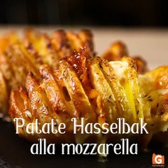 Patate Hasselbak farcite con mozzarella ed erbe aromatiche!