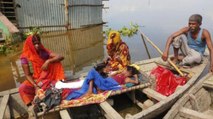 Bihar flood: Parents travel 8 km on boat to get son treated