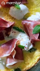 530734 - TO - Frittata aux asperges vertes, mozzarella di Buffala et jambon serrano