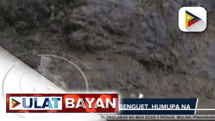 Baha sa La Trinidad, Benguet, humupa na