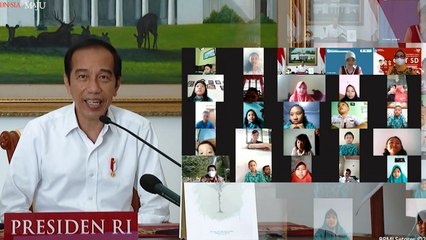 Momen Lucu saat Presiden Jokowi Ngobrol dengan Siswa SD